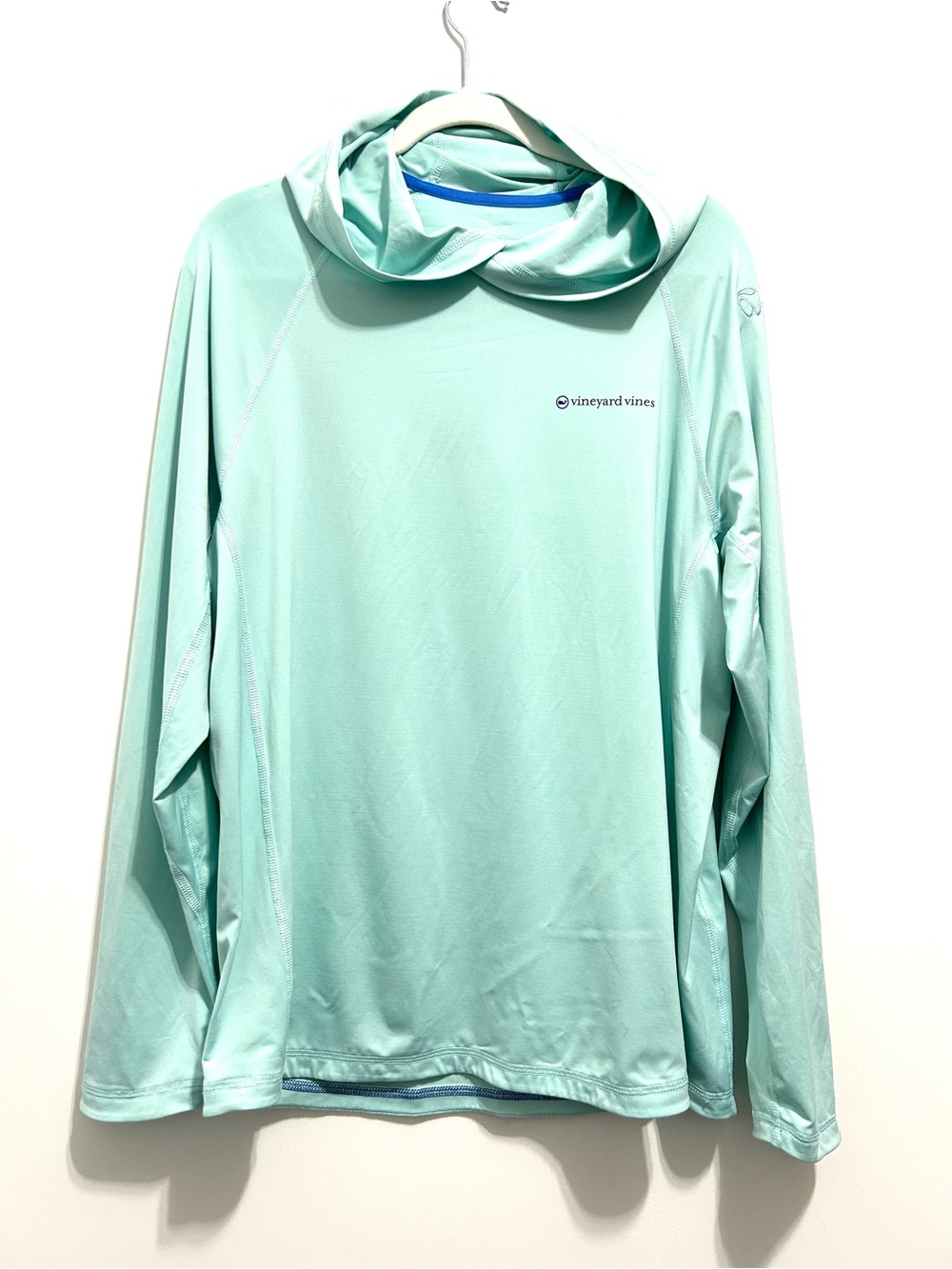 ♦️Vineyard Vines Men’s Mint Green Hooded Long-Sleeve Rash Guard